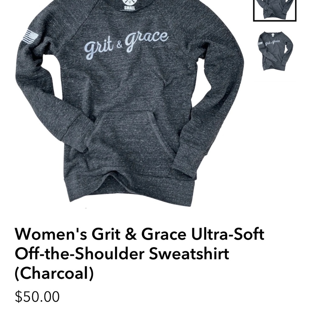 Grit & Grace Charcoal Sweatshirt